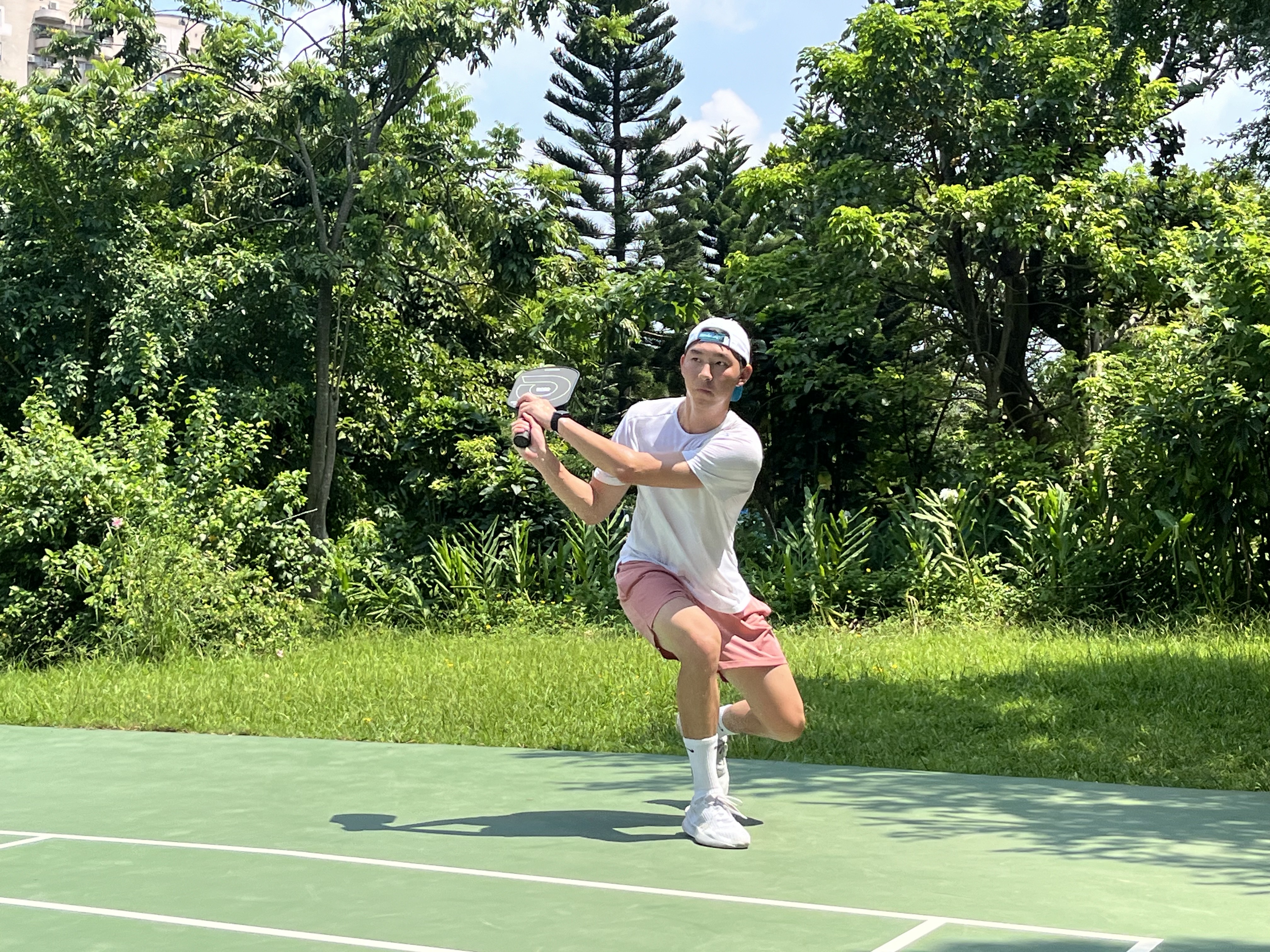 Howard playing pickleball in Taiwan