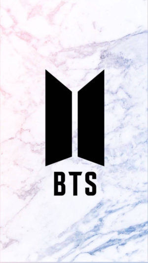 BTS Logo Minimalist Mobile Wallpaper