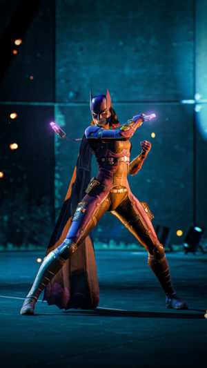 Batgirl Of Gotham Knights Gaming Poster Mobile Wallpaper