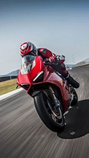 Ducati Panigale V4 S Racing Circuit Shot Mobile Wallpaper