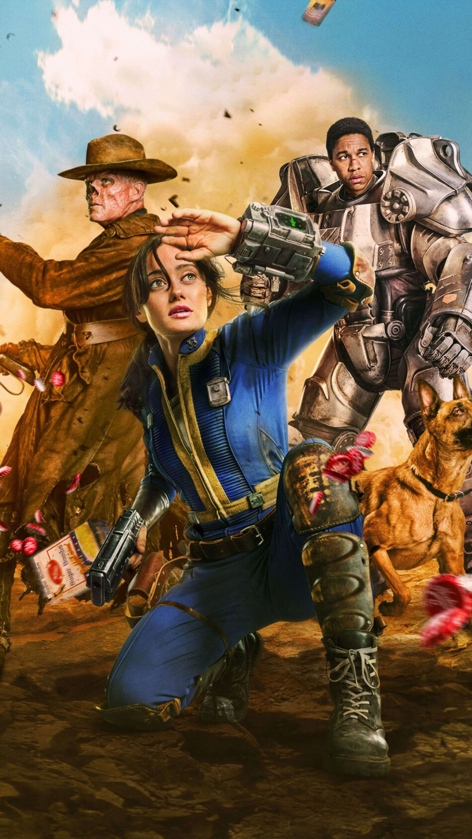 Fallout Season 2 Series Poster All Character Mobile Wallpaper