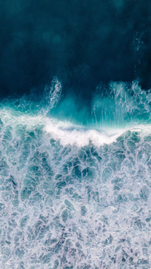 Ocean Aerial View Mobile Wallpaper